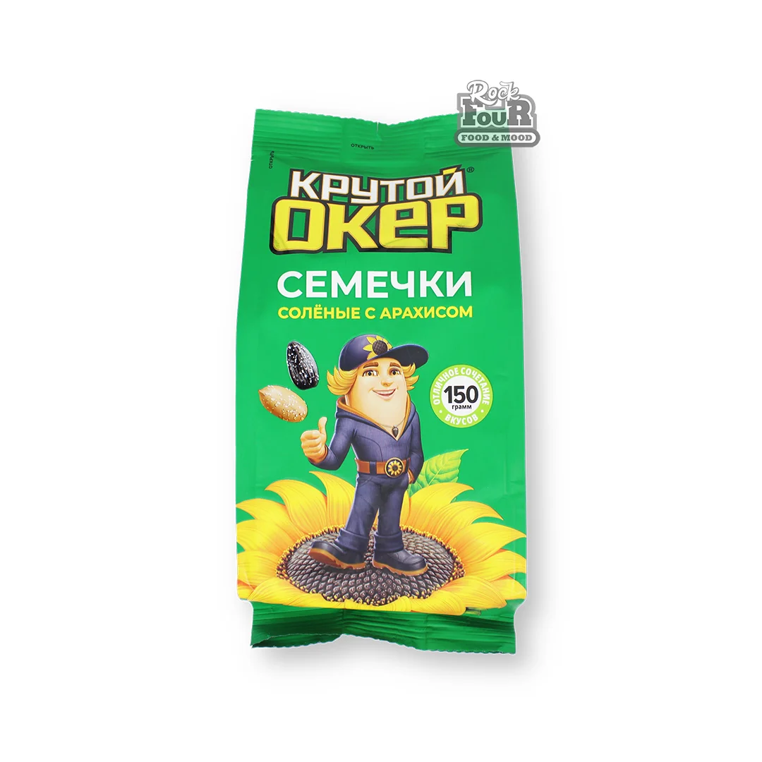 Sunflower seeds "Krutoy Oker" with peanuts, roasted 150g